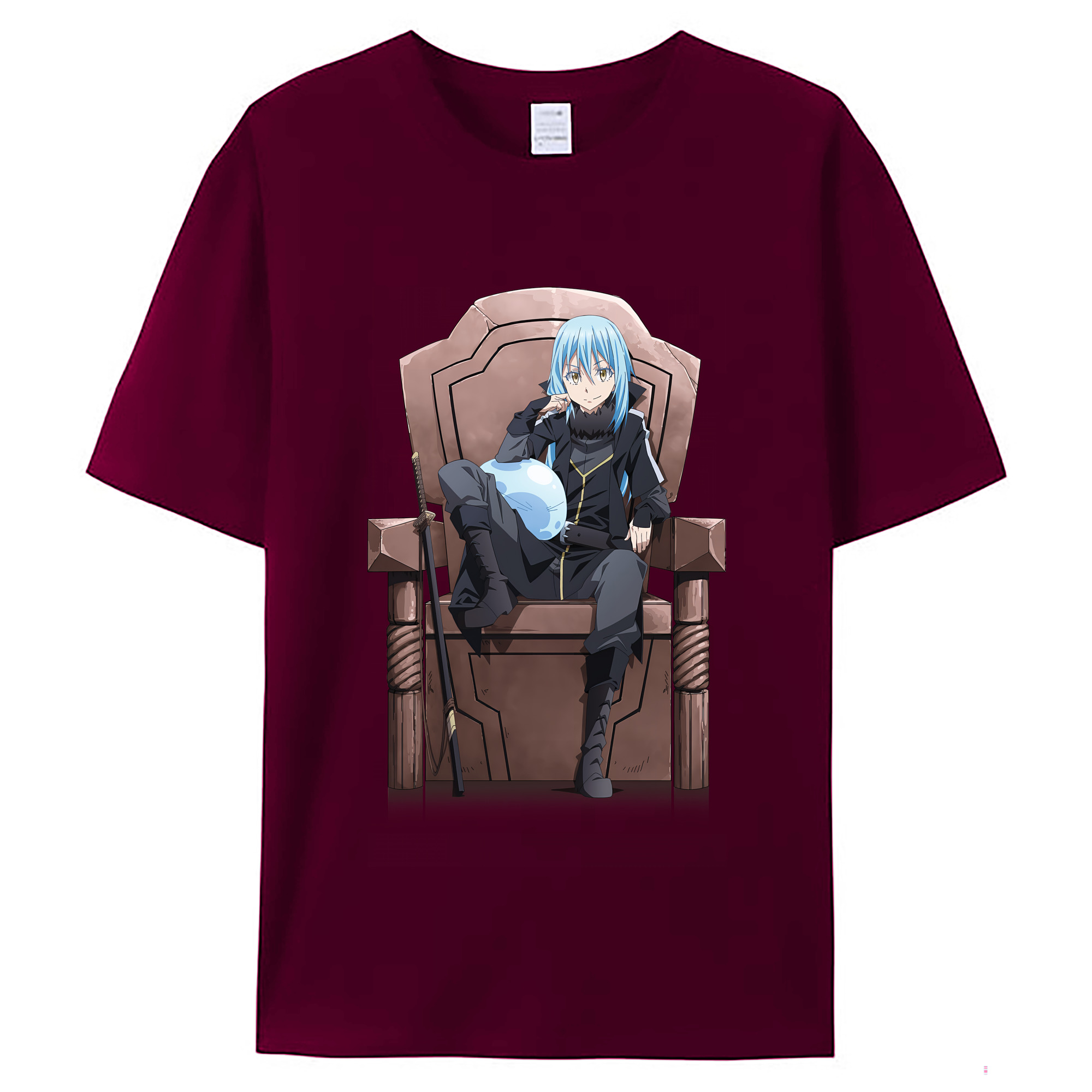 （画像用） 転スラ Regarding Reincarnated to Slime レディースカジュアルプリントTシャツ（綿100％）